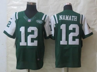 Nike New York Jets -12 Joe Namath Green Team Color Men's Stitched NFL Elite Jersey