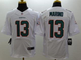 Nike Miami Dolphins #13 Dan Marino White Men's Stitched NFL Elite Jersey