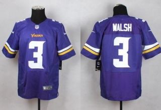 Nike Minnesota Vikings #3 Blair Walsh Purple Team Color Men's Stitched NFL Elite Jersey