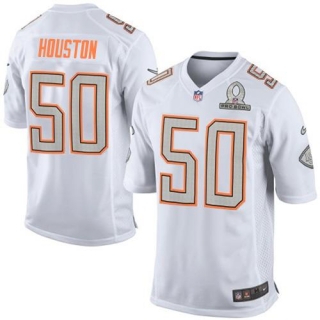 Nike Kansas City Chiefs #50 Justin Houston Houston White Pro Bowl Men's Stitched NFL Elite Team Rice