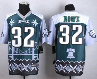Nike Philadelphia Eagles #32 Eric Rowe Midnight Green Men's Stitched NFL Elite Noble Fashion Jersey