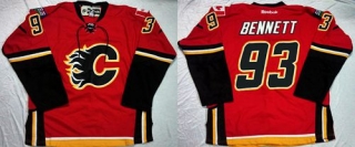 Calgary Flames -93 Sam Bennett Red Home Stitched NHL Jersey
