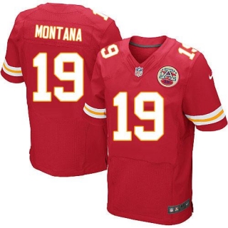 Nike Kansas City Chiefs #19 Joe Montana Red Team Color Men's Stitched NFL Elite Jersey