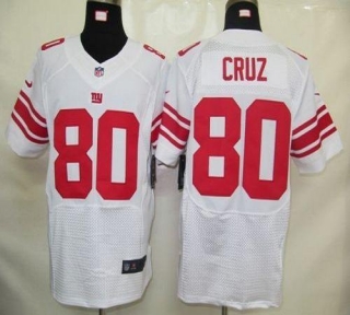 Nike New York Giants #80 Victor Cruz White Men's Stitched NFL Elite Jersey