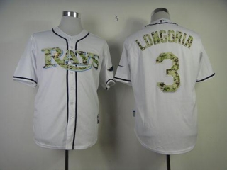 Tampa Bay Rays #3 Evan Longoria Black Fashion Stitched MLB Jersey