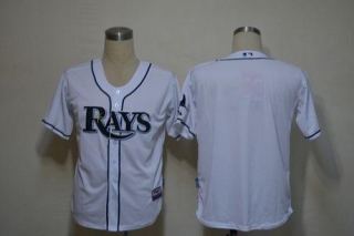 Tampa Bay Rays Blank White Cool Base Stitched MLB Jersey