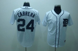 Detroit Tigers -24 Miguel Cabrera Stitched White MLB Jersey