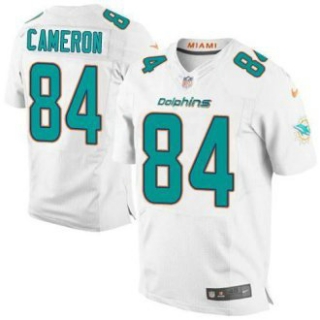 Nike Miami Dolphins -84 Jordan Cameron White Stitched NFL New Elite Jersey