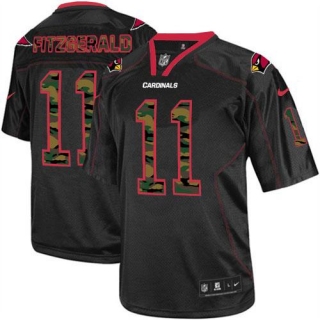 Nike Cardinals -11 Larry Fitzgerald Black Men's Stitched NFL Elite Camo Fashion Jersey