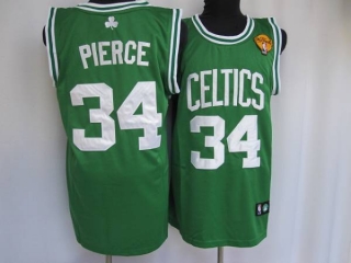 Boston Celtics -34 Paul Pierce Stitched Green Final Patch NBA Jersey
