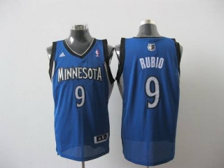 Minnesota Timberwolves -9 Ricky Rubio Revolution 30 Blue Stitched NBA Jersey
