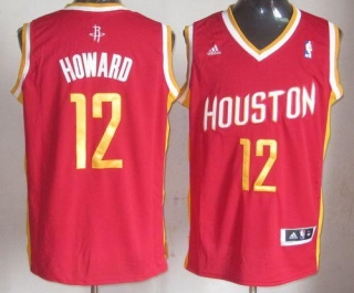 Revolution 30 Houston Rockets -12 Dwight Howard Red Alternate Stitched NBA Jersey