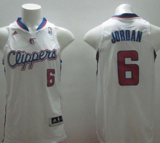 Revolution 30 Los Angeles Clippers -6 DeAndre Jordan White Stitched NBA Jersey