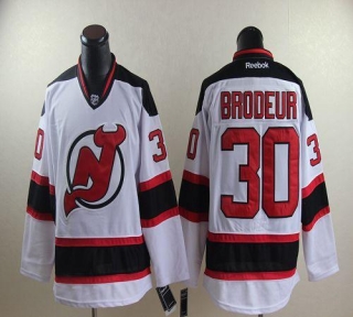 New Jersey Devils -30 Martin Brodeur Stitched White NHL Jersey