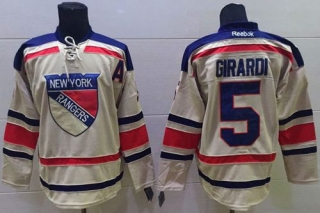 New York Rangers -5 Dan Girardi Cream 2012 Winter Classic Stitched NHL Jersey